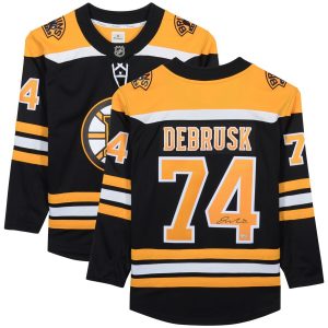 Autographed Boston Bruins Jake DeBrusk Fanatics Authentic Black Fanatics Breakaway Jersey