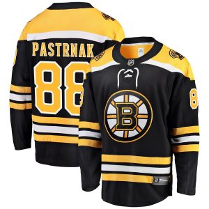 David Pastrnak Boston Bruins Fanatics Branded Home Premier Breakaway Player Jersey – Black
