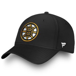 Men’s Boston Bruins Fanatics Branded Black Core Elevated Speed Flex Hat